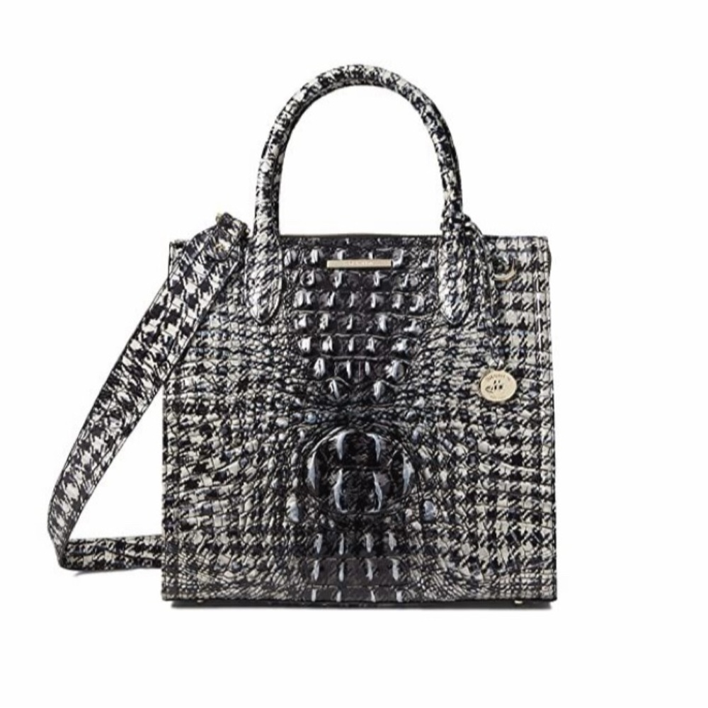 Brahmin Caroline Satchel Houndstooth Ombre Melbourne Satchel